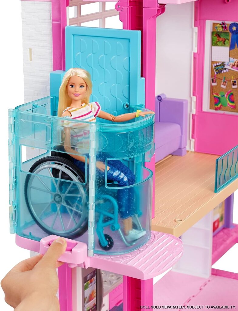 Barbie Dreamhouse, Doll House Playset with 70+ Accessories Including Transforming Furniture, Elevator, Slide, Lights Sounds (Amazon Exclusive)