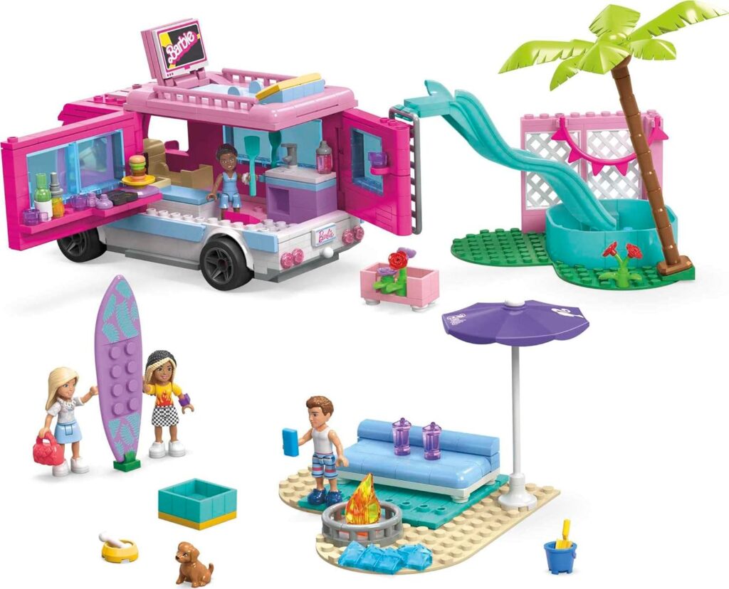 Barbie MEGA Barbie The Movie Building Toys for Adults, DreamHouse Replica with 1795 Pieces, Barbie and Ken Micro-Dolls and Accessories, for Collectors