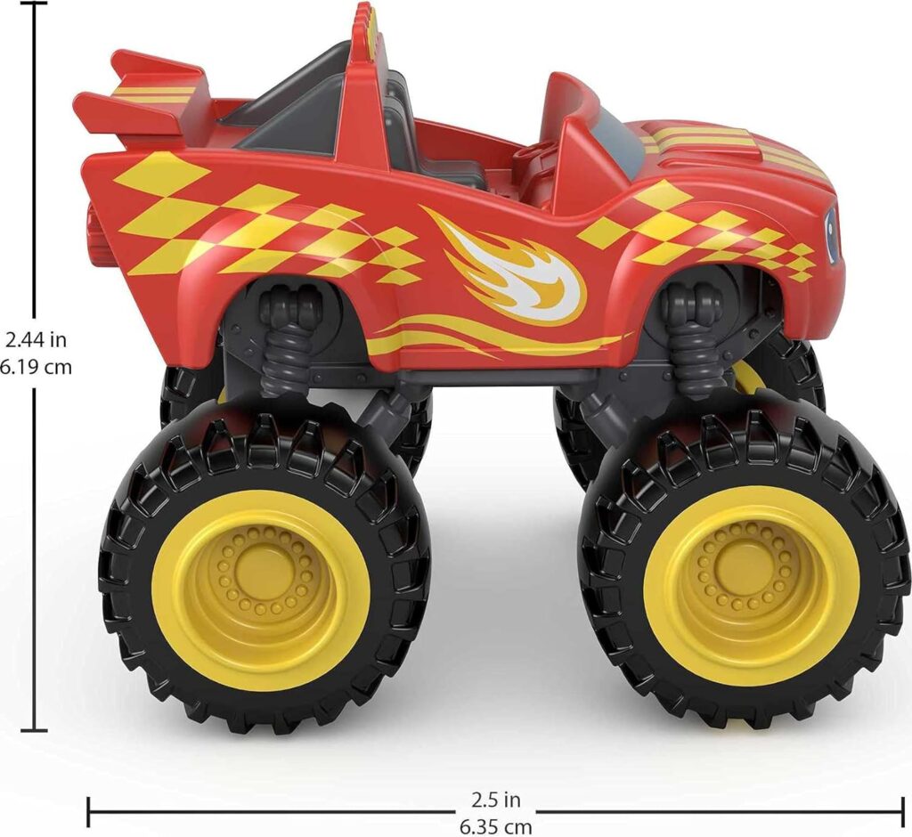 Fisher-Price Blaze and the Monster Machines Racers 4 Pack, set of die-cast metal push-along vehicles for preschool kids ages 3 years and older [Amazon Exclusive]