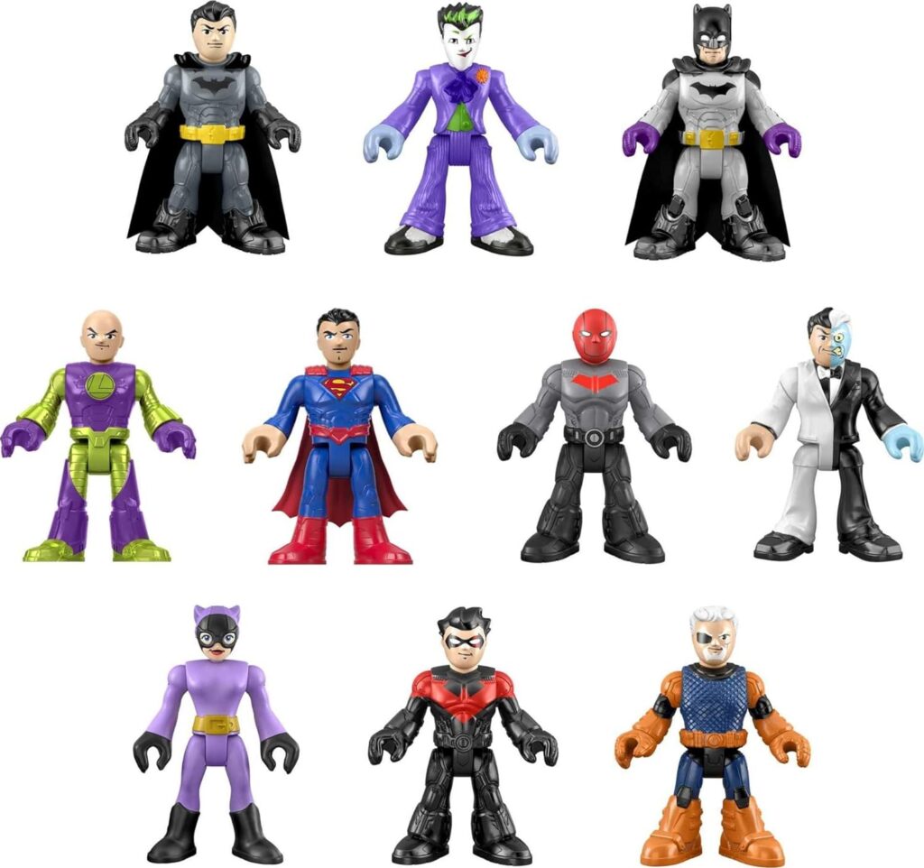 Fisher-Price Imaginext DC Super Friends Batman Figure Multipack, Ultimate Hero Villain Match-Up, 10 Characters  10 Accessories for Ages 3+ Years (Amazon Exclusive)