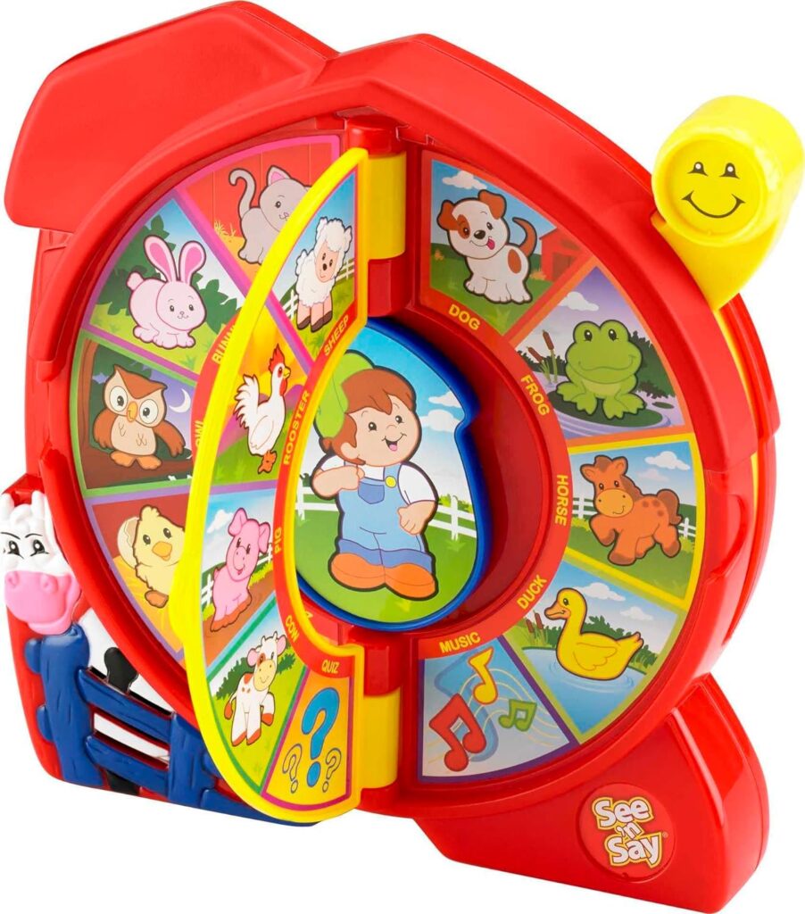 Fisher-Price Little People Toddler Learning Toy, See n Say The Farmer Says, Interactive-Game with Music Sounds and Phrases Ages 18+ Months