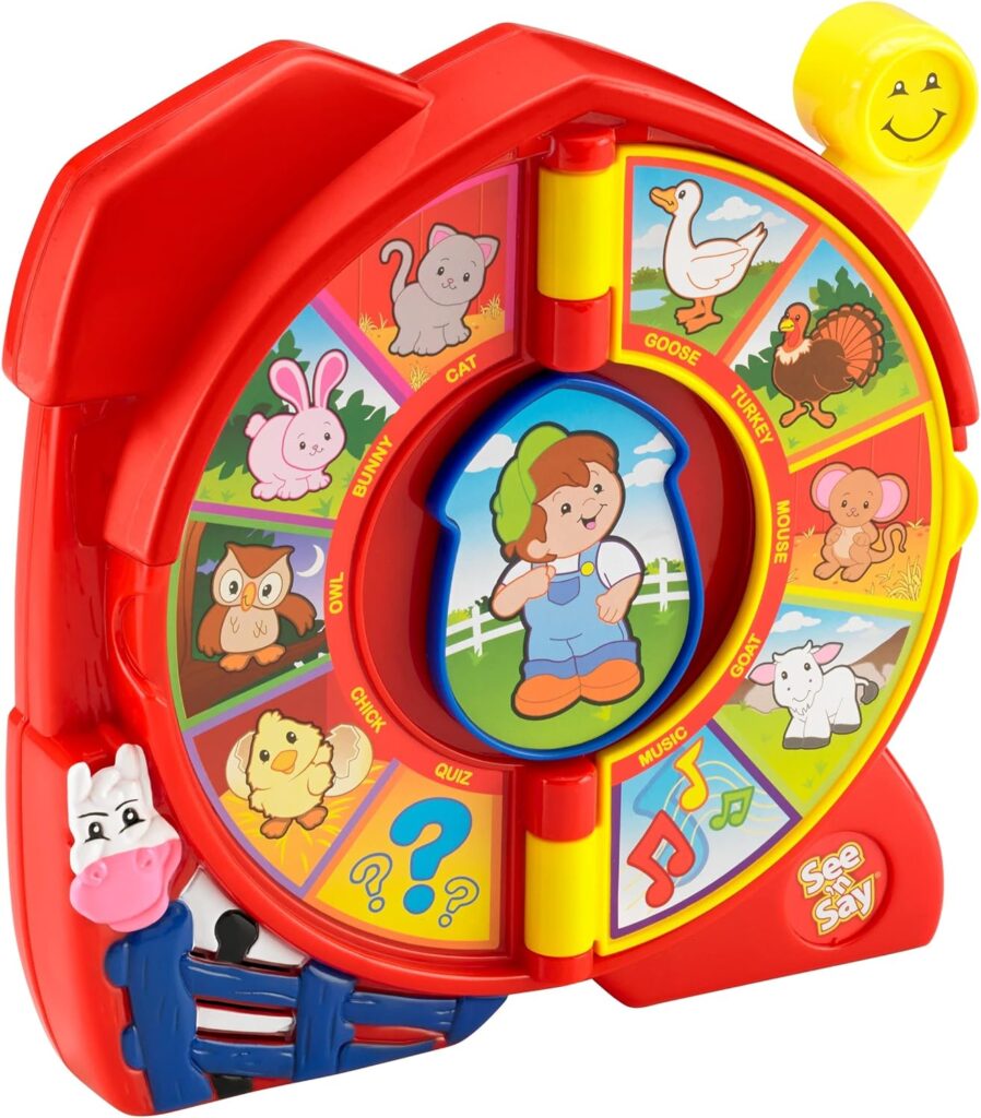 Fisher-Price Little People Toddler Learning Toy, See n Say The Farmer Says, Interactive-Game with Music Sounds and Phrases Ages 18+ Months