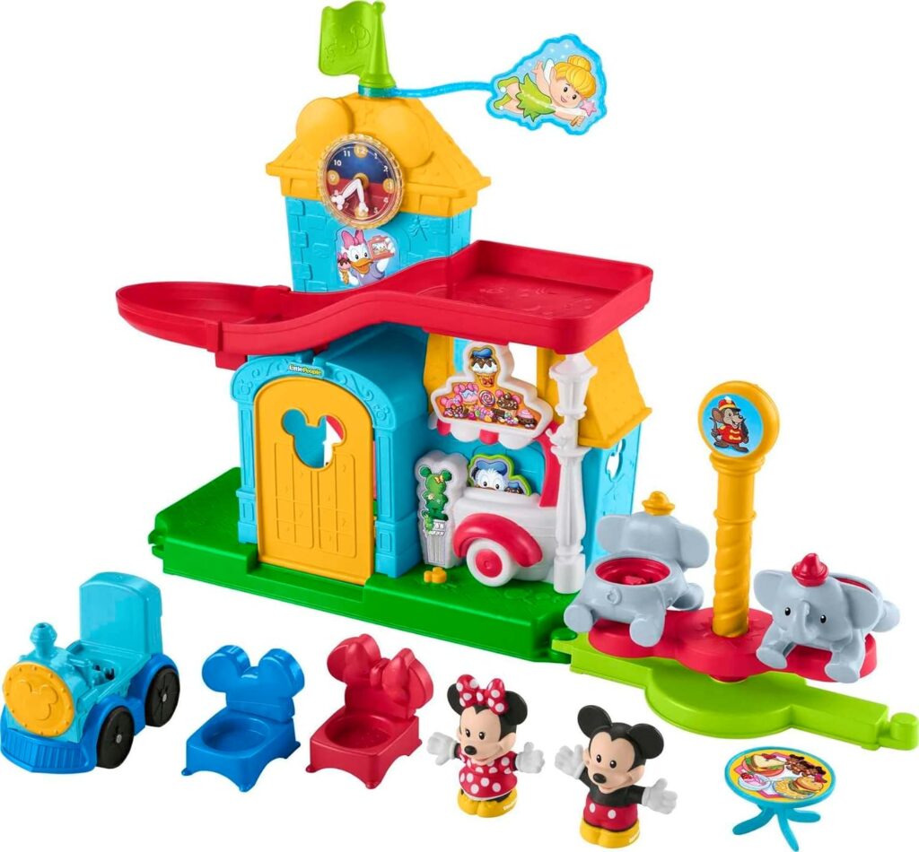 Fisher-Price Little People Toddler Toy Disney Mickey  Friends Playset with Sounds  Phrases for Ages 18+ Months (Amazon Exclusive)