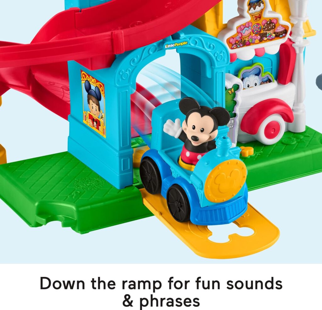 Fisher-Price Little People Toddler Toy Disney Mickey  Friends Playset with Sounds  Phrases for Ages 18+ Months (Amazon Exclusive)