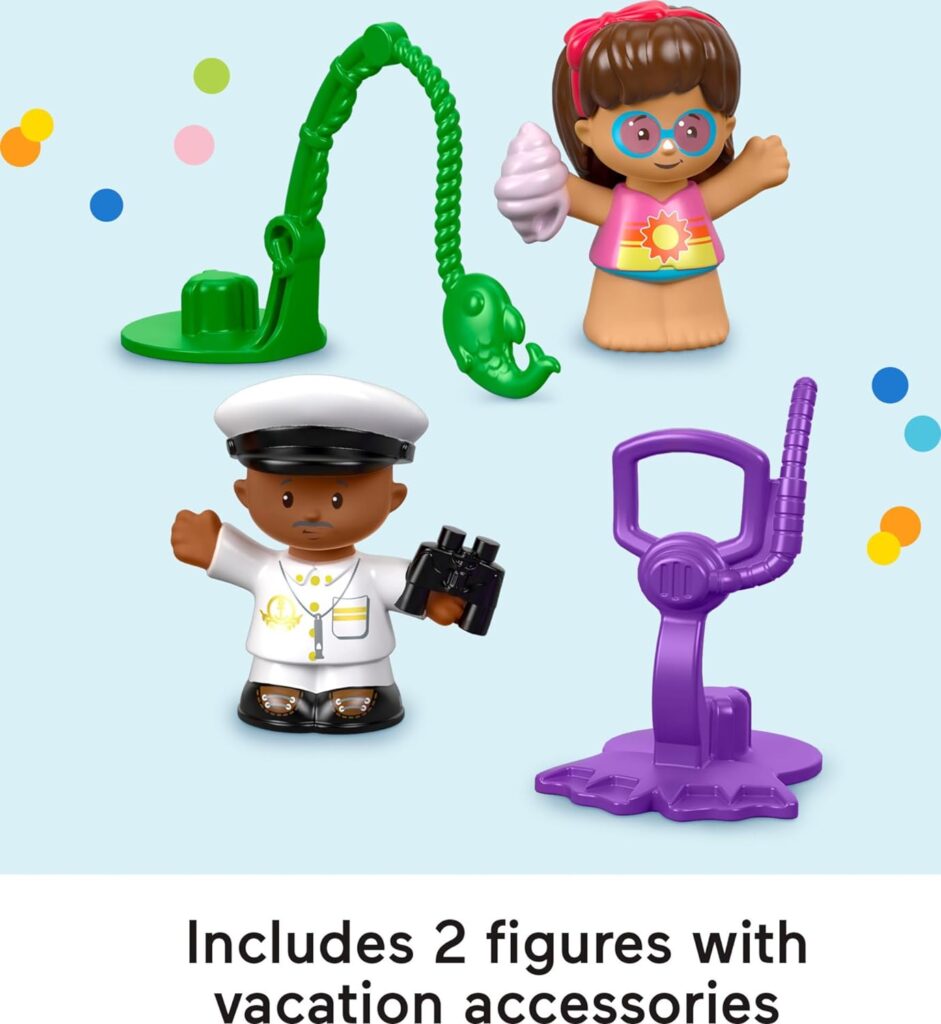 Fisher-Price Little People Toddler Toy Travel Together Friend Ship Musical Playset with 2 Figures  Accessories for Ages 1+ years (Amazon Exclusive)