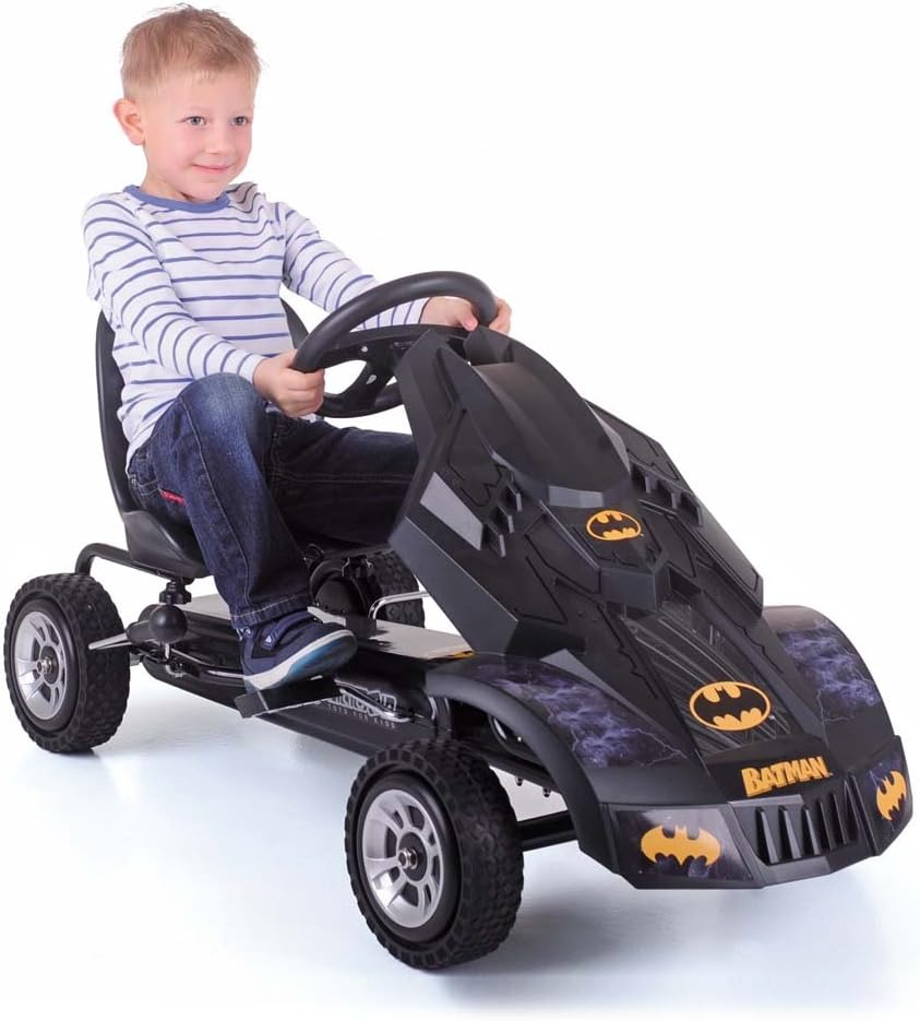 Hauck Batmobile Pedal Go Kart, Superhero Ride-On Batman Vehicle, Kids 4 and Older, Peddle  Patrol the Streets of Gotham just like Batman, Race-Styled Pedals  Rubber Wheels, Black