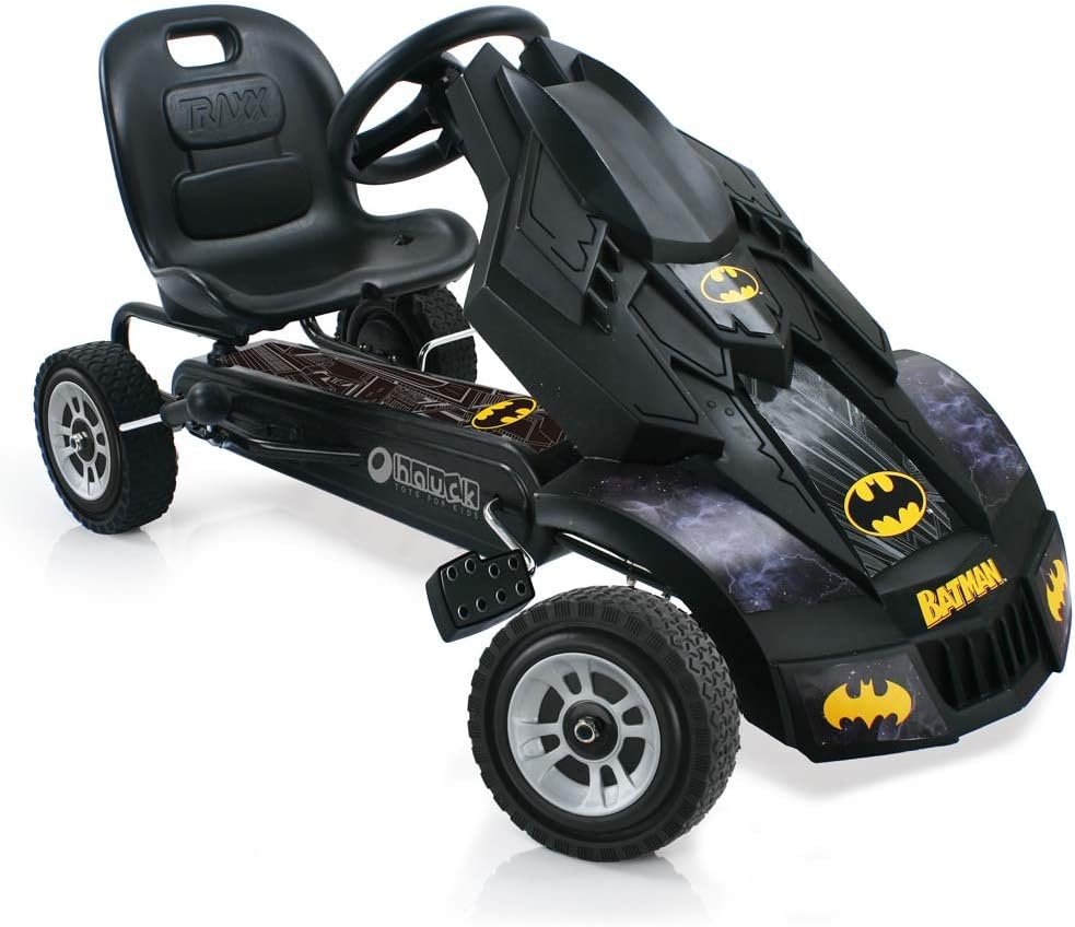 Hauck Batmobile Pedal Go Kart, Superhero Ride-On Batman Vehicle, Kids 4 and Older, Peddle  Patrol the Streets of Gotham just like Batman, Race-Styled Pedals  Rubber Wheels, Black