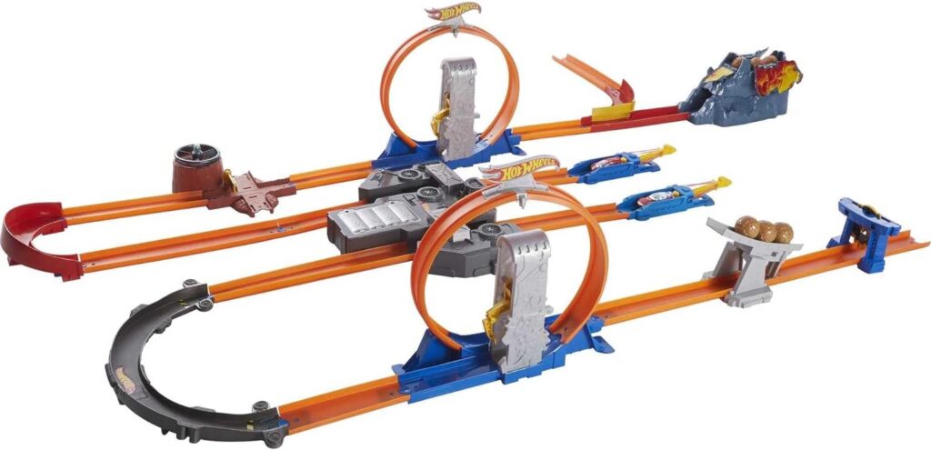 Hot Wheels Track Builder Total Turbo Takeover Set, Motorized Playset with Loops  Stunts, Includes 1 Hot Wheels Die-Cast Car, Toy for Kids 6 to 12 Years Old [Amazon Exclusive]
