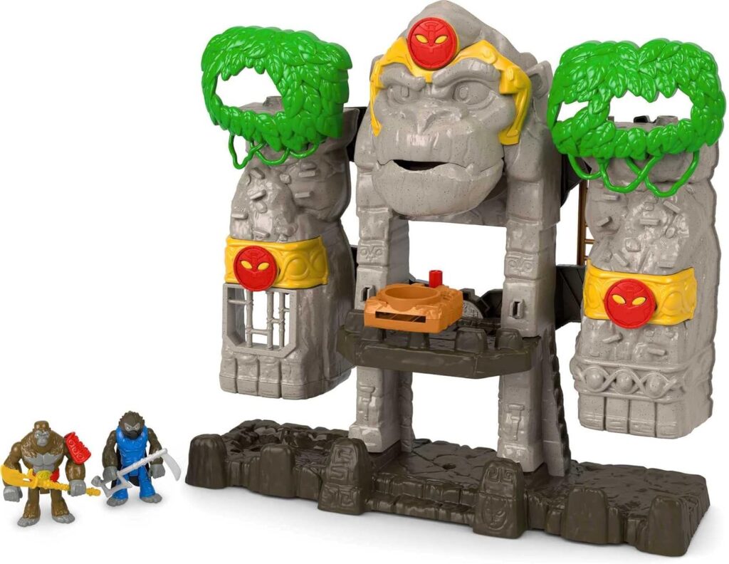 Imaginext Preschool Toy Gorilla Fortress Playset with Poseable Figures  Accessories for Pretend Play Ages 3+ Years (Amazon Exclusive)