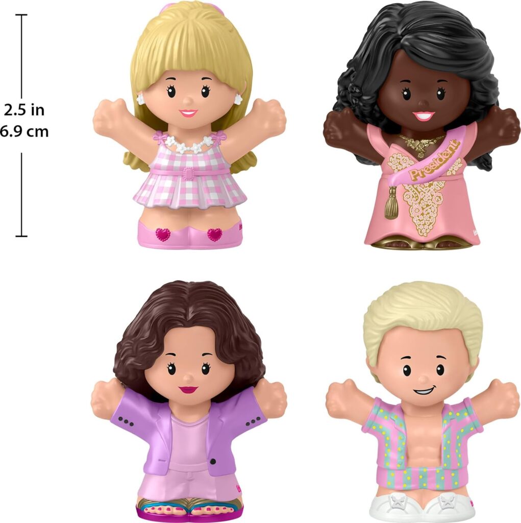 Little People Collector Barbie: The Movie Special Edition Set in Display Gift Package for Adults  Fans, 4 Figures