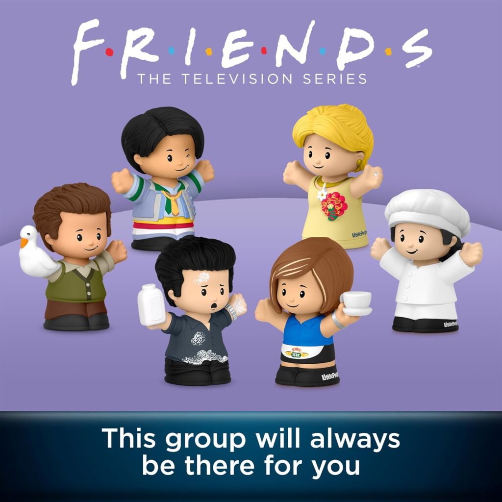 Little People Collector Friends TV Series Special Edition Figure Set for Adults  Fans, 6 Characters in a Display Gift Package