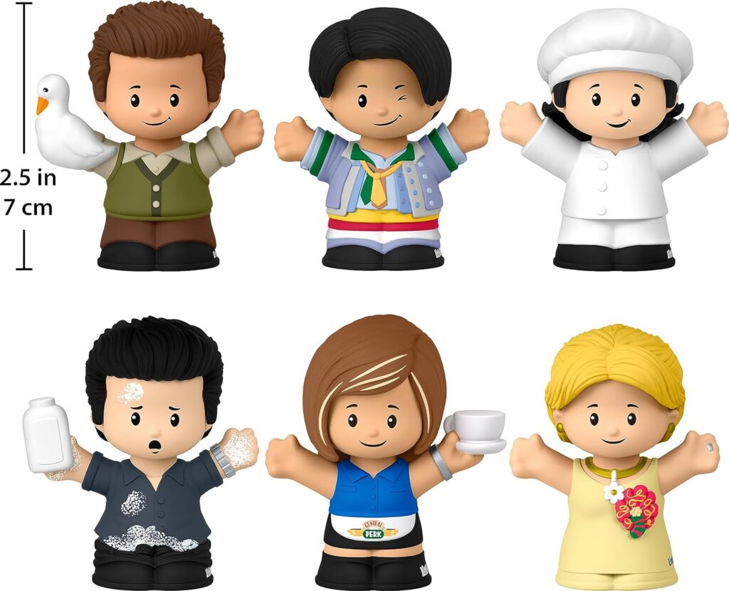 Little People Collector Friends TV Series Special Edition Figure Set for Adults  Fans, 6 Characters in a Display Gift Package