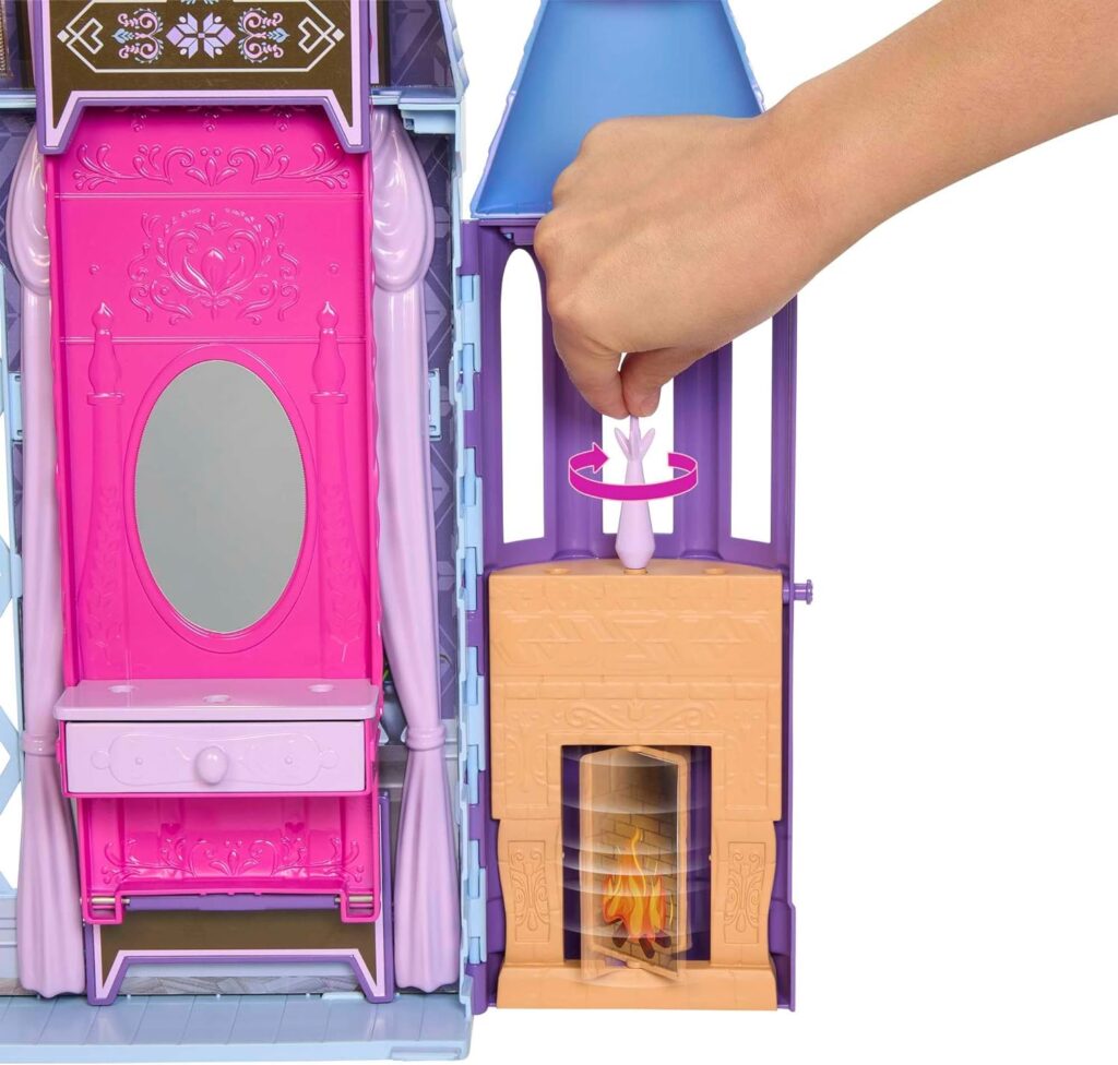 Mattel Disney Frozen Arendelle Doll-House Castle (2+ Ft) with Elsa Fashion Doll, 4 Play Areas, and 15 Furniture and Accessory Pieces From Disneys Frozen 2