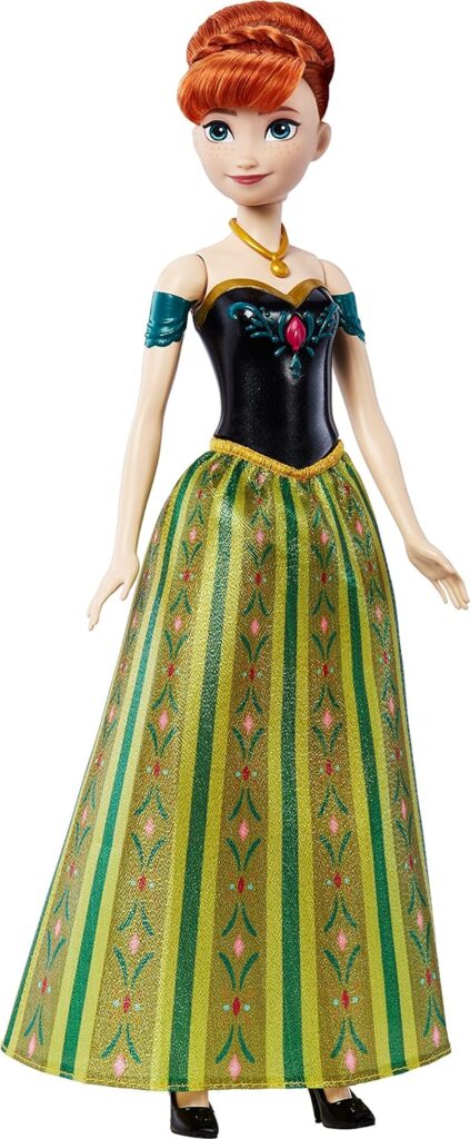 Mattel Disney Frozen Toys, Singing Anna Doll in Signature Clothing, Sings “For the First Time in Forever” from the Mattel Disney Movie Frozen
