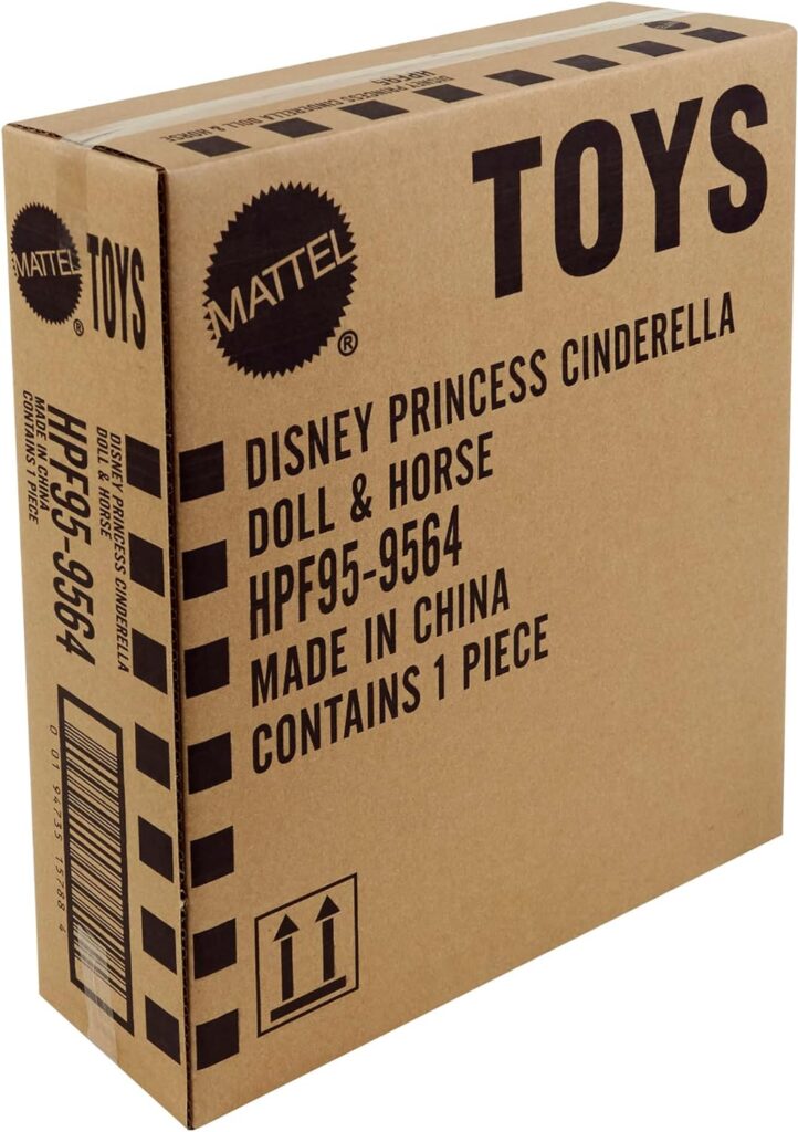 Mattel Disney Princess Toys, Cinderella Doll with Horse and Styling Accessories, Inspired by the Disney Movie (Amazon Exclusive)