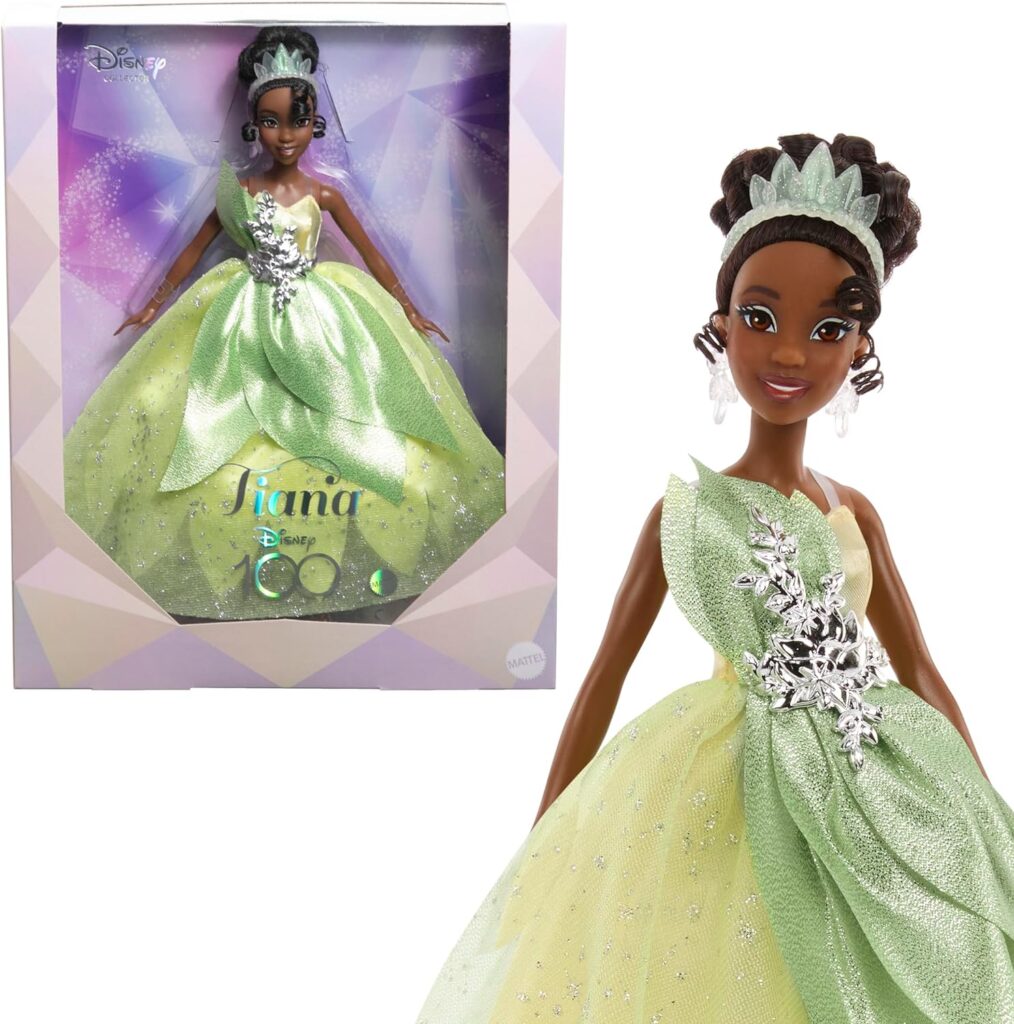 Mattel Disney Toys, Collector Tiana Doll to Celebrate Disney 100 Years of Wonder, Inspired by Disney Movie, Gifts for Kids and Collectors : Toys  Games